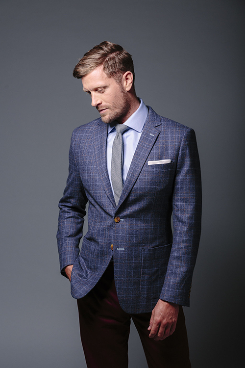 a suit jacket with the perfect length