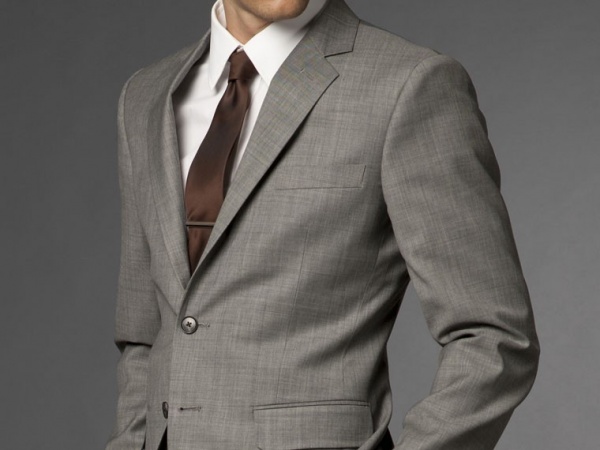 suit jacket with lapel buckling