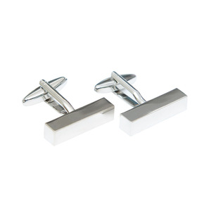 SILVER BARS CUFFLINKS
