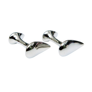 SILVER TEARDROP CUFFLINKS