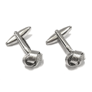 Silver Twisted Knots Cufflinks